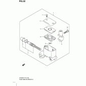 Схема узла: Передний тормозной цилиндр для Suzuki UH200 Burgman