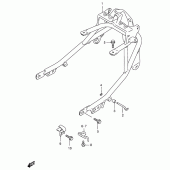 Схема узла: Зажим рукоятки для Suzuki GSX750 Katana