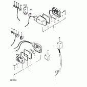 Схема узла: Поворотники (Model x :  e2) для Suzuki GS1000