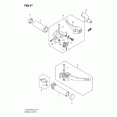 Схема узла: Ручки руля для Suzuki VZ1500 Intruder M1500