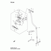Схема узла: Передний тормозной цилиндр для Suzuki GZ125 Marauder