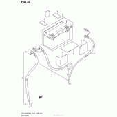 Схема вузла: Акумулятор для Suzuki DR-Z400 DR-Z400S