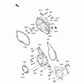 Схема вузла: Кришка двигуна для Suzuki DR-Z110