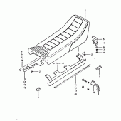 Схема узла: Сиденье (Gsx400et) для Suzuki GSX400