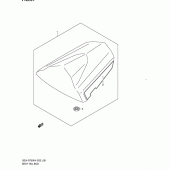 Схема вузла: Заглушка сидіння пасажира (Gsx-r750k4/u2k4) для Suzuki GSX-R750