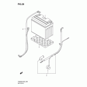 Схема вузла: Акумулятор (For sv650a/sv650ua/sv650sa/sv650sua/asu) для Suzuki SV650
