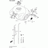 Схема вузла: Паливний бак для Suzuki GSX-S750