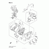 Схема вузла: Повітряний фільтр Suzuki VZ800 Boulevard M50