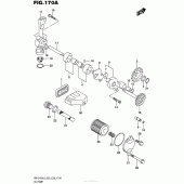 Схема узла: Масляный насос для Suzuki RM-Z450