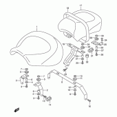 Схема узла: Сиденье для Suzuki VL1500 Intruder LC