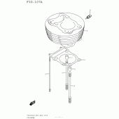 Схема вузла: Циліндр для Suzuki TU250