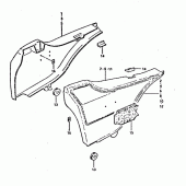 Схема узла: Боковые панели (Model t :  24l) для Suzuki GSX750