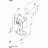 Схема вузла: Акумулятор для Suzuki GSX-R750