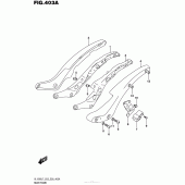 Схема узла: Rear Frame (Vl1500Bl7 E03) для Suzuki VL1500 Boulevard C90T B.O.S.S