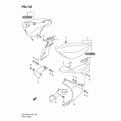 Схема вузла: Бічна кришка (Vzr1800zl2 e24) для Suzuki VZR1800 Intruder M1800R/ Boulevard M109R