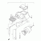 Схема узла: Воздушный фильтр для Suzuki XF650 Freewind
