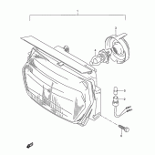 Схема узла: Фара (Model s) для Suzuki GSX600 Katana