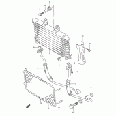 Схема узла: Масляный охладитель для Suzuki GSX750