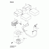 Схема узла: Электрооборудование для Suzuki UH125 Burgman