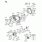 Схема вузла: Кришка двигуна для Suzuki RM-Z250