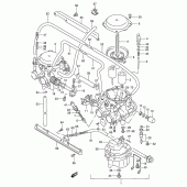 Схема вузла: Карбюратор для Suzuki GSX250 Across