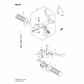 Схема узла: Ручки руля (Dr200sel2 e06) для Suzuki DR200 DR200SE