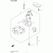 Схема вузла: Lock Set (Dl1000Al5 E03) для Suzuki DL1000 V-Strom