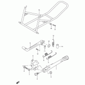 Схема вузла: Підставка для Suzuki GSX-R750