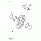 Схема вузла: Демпферна муфта для Suzuki AN650 Burgman (EU analogue of SkyWave)