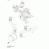 Схема вузла: Масляний насос для Suzuki GSX1400