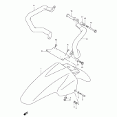 Схема узла: Переднее крыло (Model v) для Suzuki XF650 Freewind