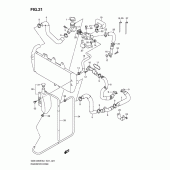 Схема вузла: Патрубок системи охолодження для Suzuki GSX1250