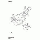 Схема узла: Рама (Model k4/k5/k6) для Suzuki GS500