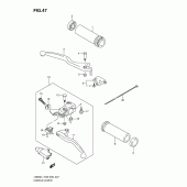 Схема узла: Ручки руля для Suzuki LS650 Boulevard S40