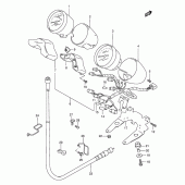 Схема вузла: Спідометр (Model s) для Suzuki GSF600 Bandit