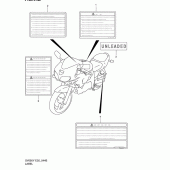 Схема вузла: Інформаційні наклейки (Model k2) для Suzuki SV650