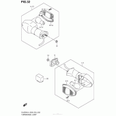 Схема узла: Поворотники для Suzuki DL650 V-Strom