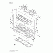 Схема узла: Головка цилиндра для Suzuki GSX1300 Hayabusa