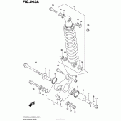 Схема узла: Рычаг прогрессии для Suzuki DR200 DR200S