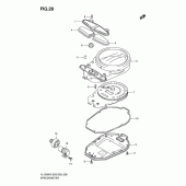 Схема вузла: Спідометр для Suzuki VL1500 Boulevard C90T