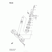 Схема вузла: Рульова траверса для Suzuki AN400 Burgman (EU analogue of SkyWave)