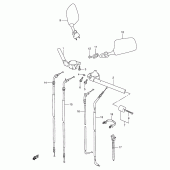 Схема вузла: Кермо & Тросики для Suzuki TL1000