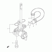 Схема узла: Топливный кран для Suzuki DR350