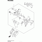 Схема вузла: Задній гальмівний супорт для Suzuki RM-Z250