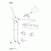Схема узла: Руль & Тросики для Suzuki GSX1250