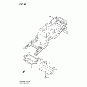 Схема вузла: Заднє крило для Suzuki GSF650 Bandit