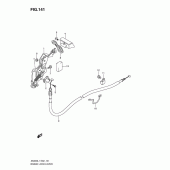 Схема узла: Стояночный тормоз для Suzuki AN400 Burgman (EU analogue of SkyWave)