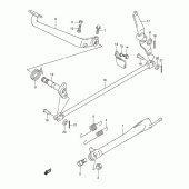 Схема вузла: Підніжка & Задні гальма для Suzuki VL250 Intruder LC