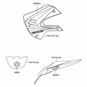 Схема вузла: Наклейка (Dr-z110 k5) для Suzuki DR-Z110