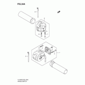 Схема узла: Пульт управления рулевой (Model k7/k8/k9) для Suzuki VL1500 Intruder C1500/ Boulevard C90